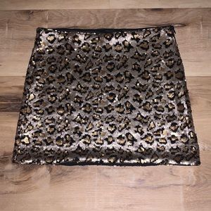 Trafaluc by Zara Leopard Sequined Mini